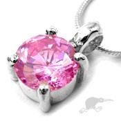 Sterling Silver Pink Pendent Carousel 1