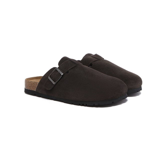 EVERAU(R) Adjustable Buckled Straps Slip-on Flat Sandal Slides Mason Carousel 1