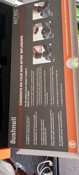 Rifle scope. New in Box. Bushnell Nitro 4-16 x 44 with DEPLOY MOA SFP reticule64595664863489114