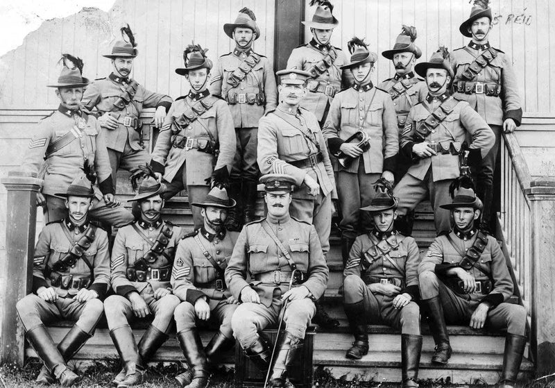 REPRO PHOTO. circa 1905 WAITAKI MOUNTED RIFLES Carousel 1