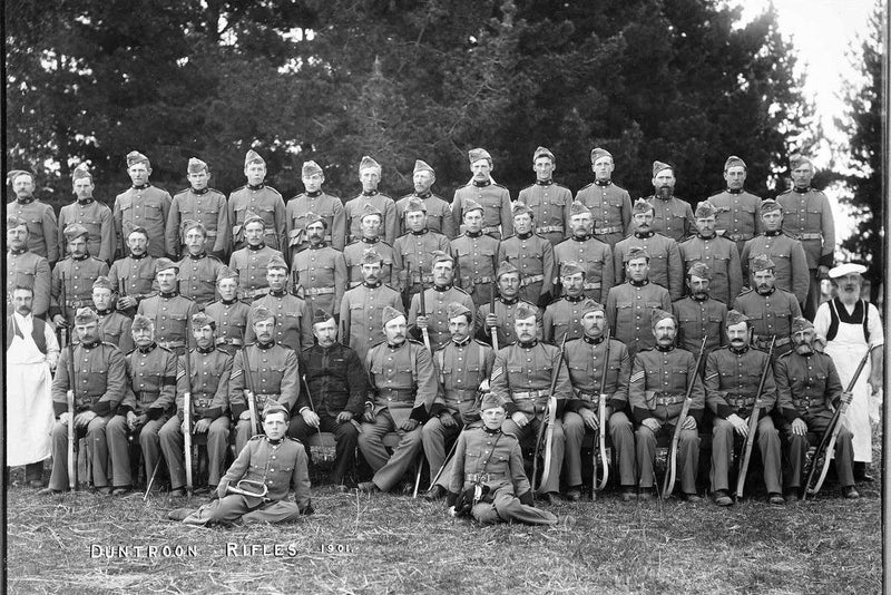 REPRO PHOTO. DUNTROON RIFLES, NORTH OTAGO. 1901 Carousel 1