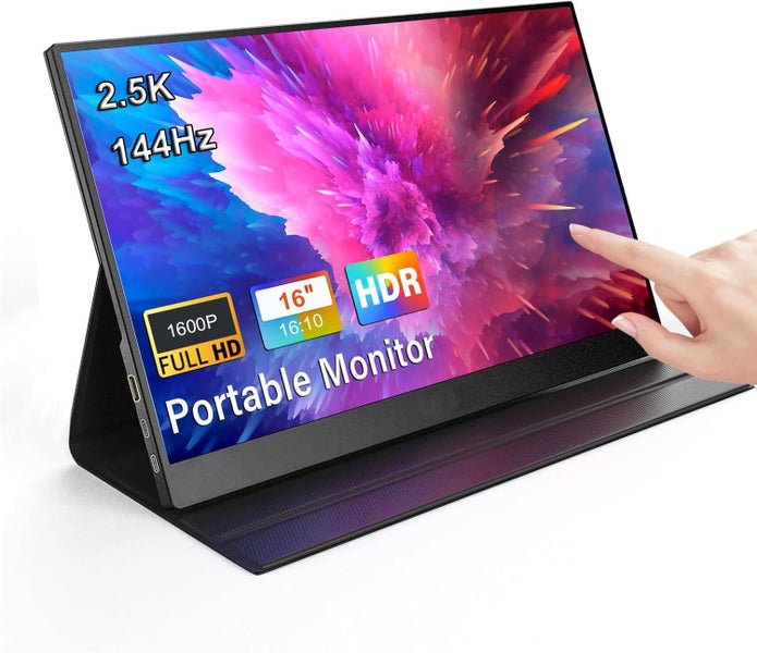 16”Portable Touch Monitor USB C HDMI 2.5K 144Hz Extender Laptop Gaming Display Carousel 1