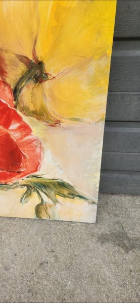 Large Mounted Print on MDF - Poppies Carousel 2