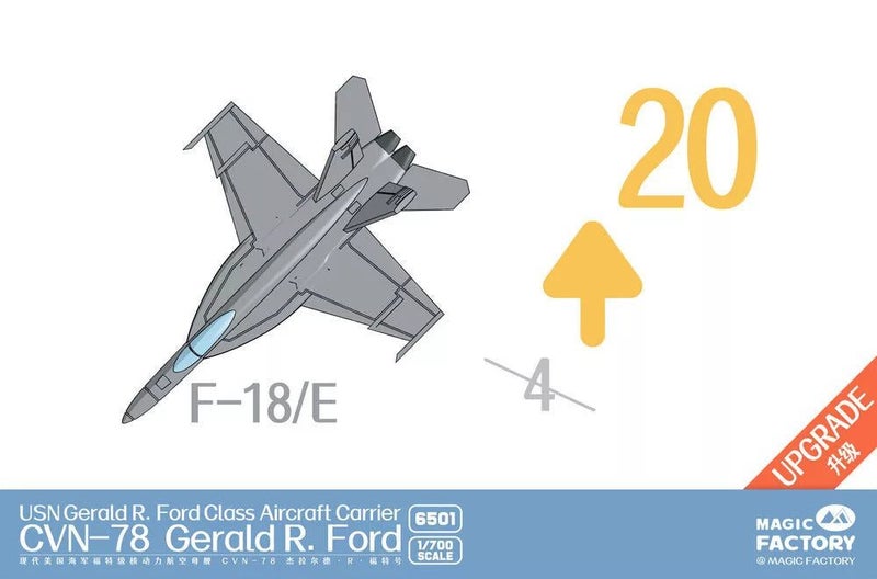 Magic Factory 1:700 scale U.S. Navy Gerald R. Ford-class Aircraft Carrier - U...64598429993730111