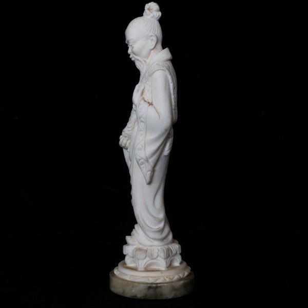 Vintage small, resin bonded marble and alabaster statue by Arnaldo Gianelli Carousel 2