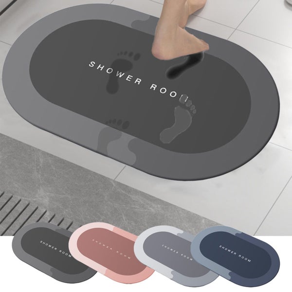 Bathroom Rugs 16x24" Bath Mat, Extra Soft Absorbent Chenille Shower Mat, Ru Carousel 1