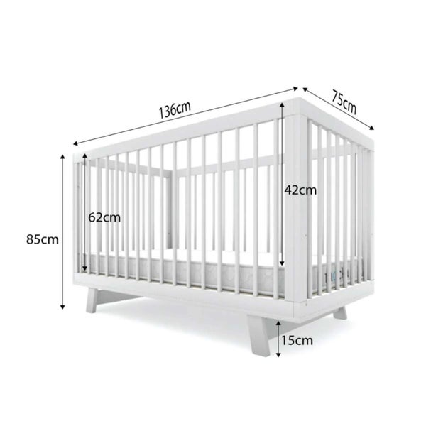 MOCKA Aspen Cot - White Carousel 3