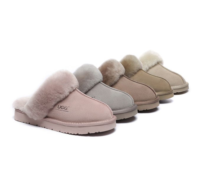 UGG Slippers Australia Premium Sheepskin Women Muffin Slipper Special Carousel 2
