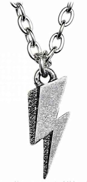 David Bowie Pendant Necklace Flash Band Logo Ziggy Stardust Official Metallic Carousel 1