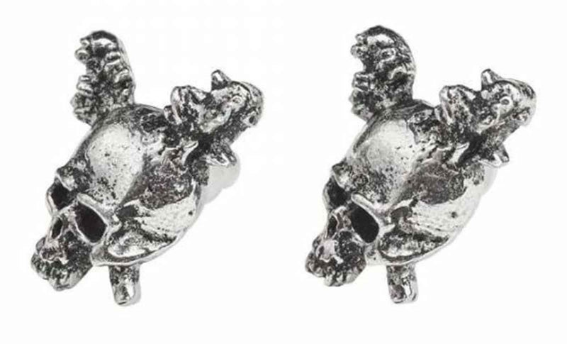 Metallica Stud Earrings Damage Band Logo new Official Metallic Carousel 2