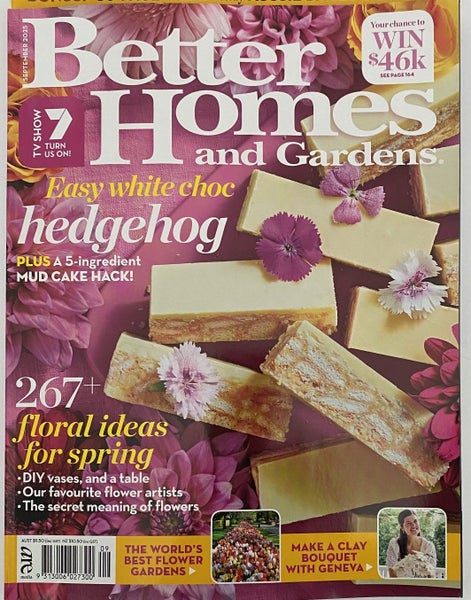 AUSTRALIA BETTER HOMES & GARDEN MAGAZINE September 2025 flowers flowers Carousel 1