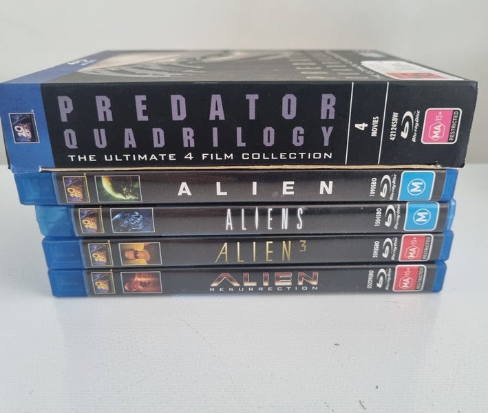 AVP 1 & 2, Predator 1 & 2, Alien, Aliens, Alien 3, Alien Resurrection - 1979 ... Carousel 1