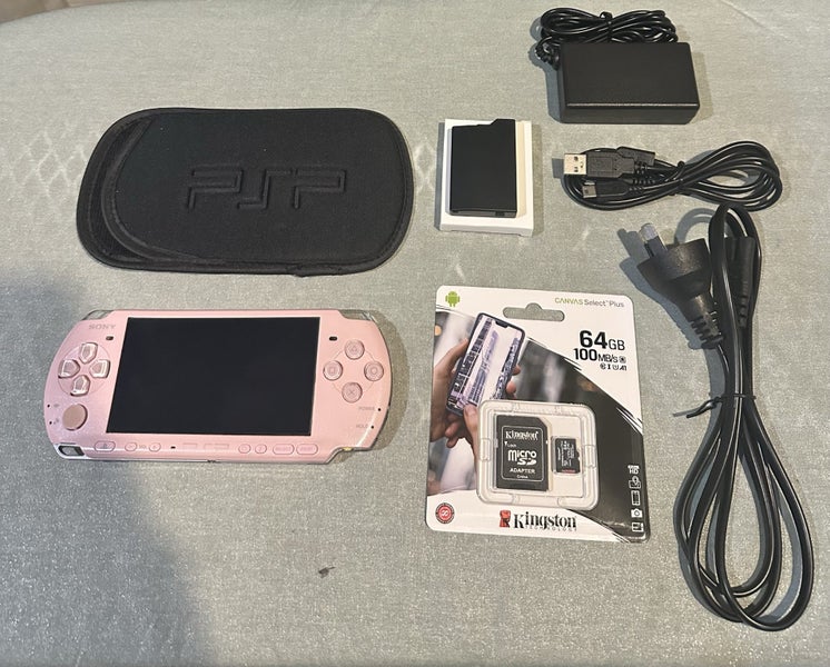 PSP 3000 – Blossom Pink | 64 GB | Fully Set Up64608801426561110