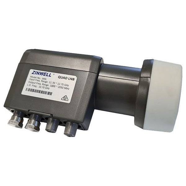 ZINWELL Quad Lnbf Offset Ku Lo 10.7Ghz Fox App F31115 (Lnbqulc) Carousel 1