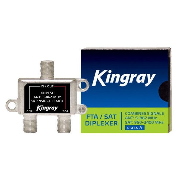 KINGRAY Fta & Satellite Diplexer 5-862 / 950-2400Mhz Fox App. Carousel 1