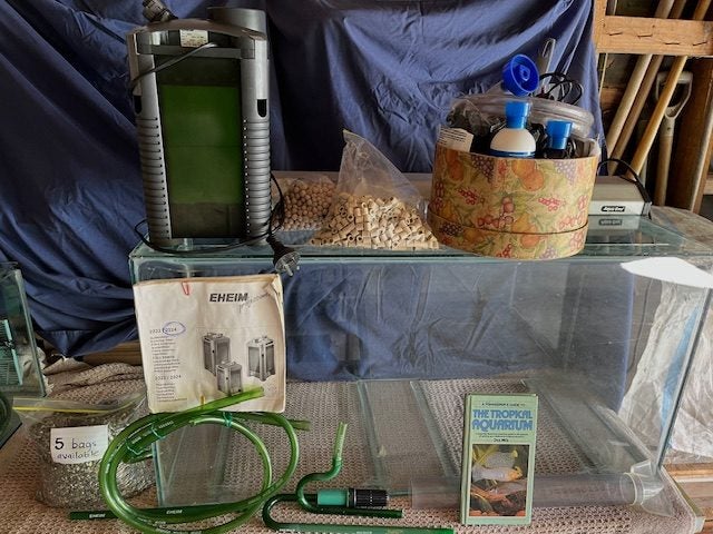 Fish tank, Eheim internal filter & all needed to set up aquarium64768873161473110