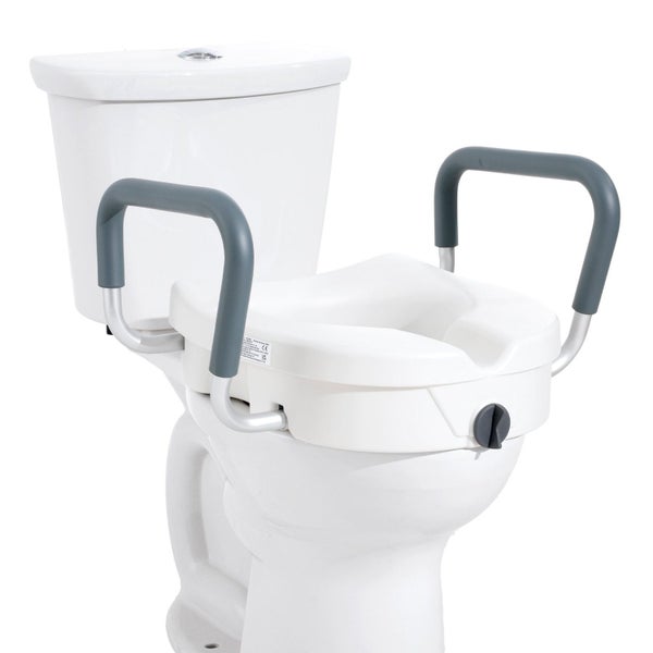 Raised Toilet Seat 5" Height Raised 350 Lbs Weight Capacity For Round And Elo... Carousel 1