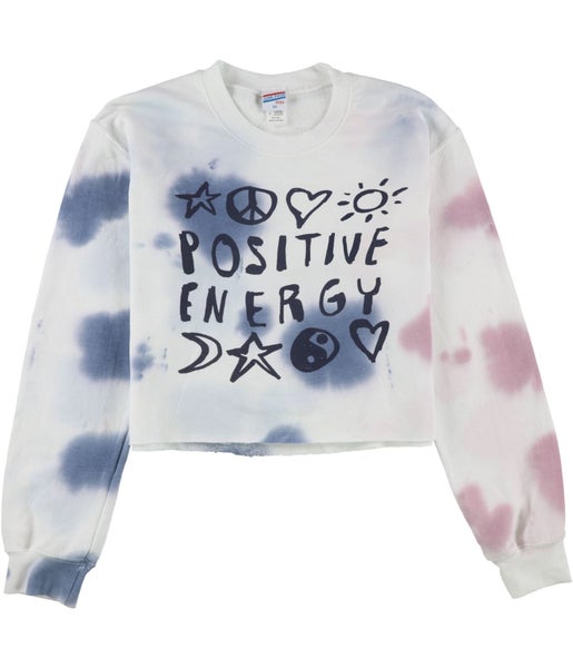 Junk Food Womens Positive Energy Crop Sweatshirt, NWT Carousel 1