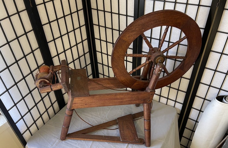 Traditional Wooden Spinning Wheel Carousel 6
