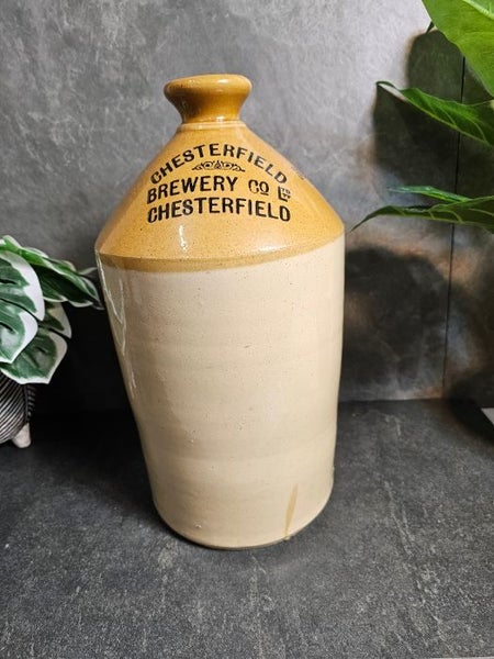Vintage Stoneware Flagon. Chesterfield Brewery Co. Ltd. Amazing Condition. Carousel 1