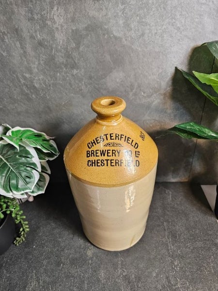 Vintage Stoneware Flagon. Chesterfield Brewery Co. Ltd. Amazing Condition. Carousel 2