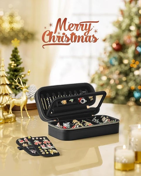 Jewellery Case Organiser - Black Carousel 2