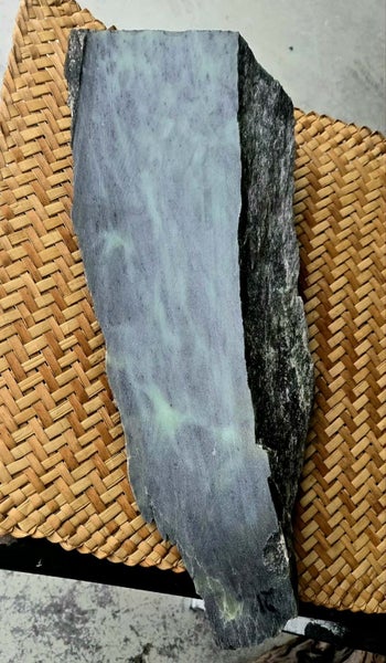 Genuine NZ Pounamu/Greenstone Rough Block Carousel 1
