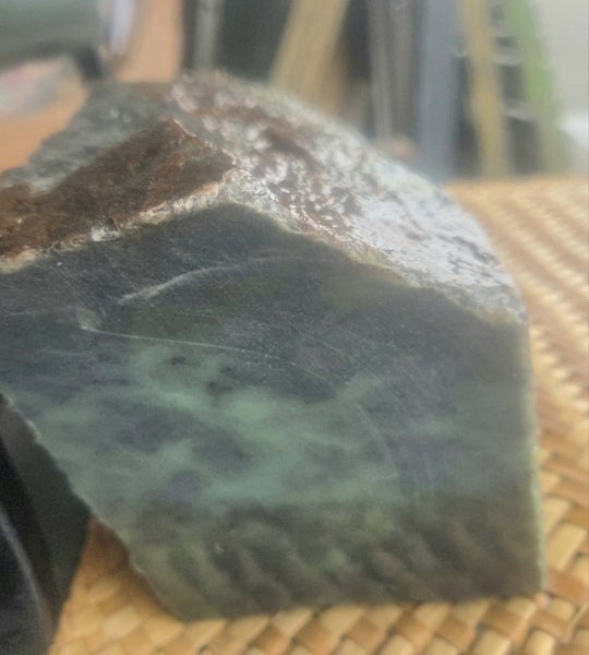 Genuine NZ Pounamu/Greenstone Rough Block Carousel 5
