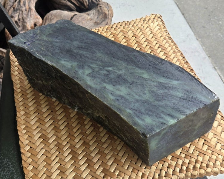 Genuine NZ Pounamu/Greenstone Rough Block Carousel 3
