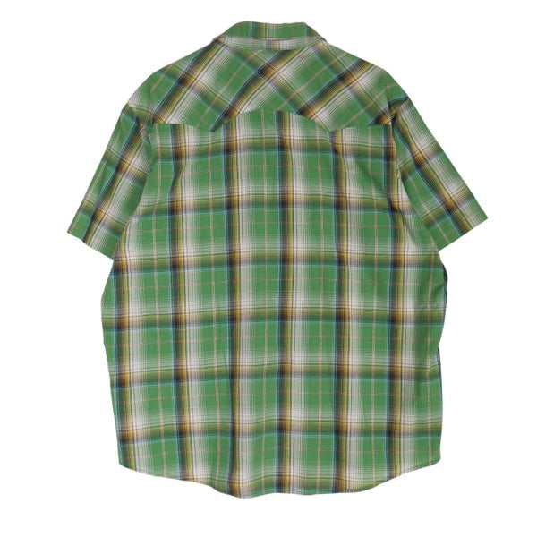 Vintage Wrangler Western Snap Button Up Short Sleeve Shirt XL Carousel 4