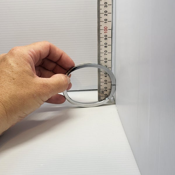 Paua Bangle Magnetic Closure Silver Tone Carousel 6