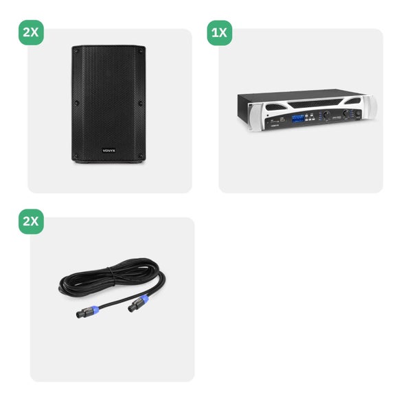 Pair of Passive Speakers and Amplifier Carousel 2