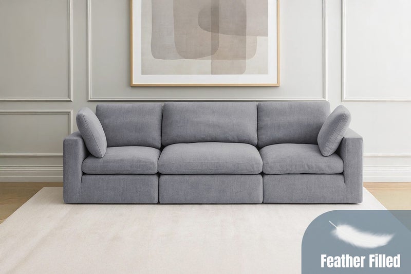 FAIRFIELD Feather-Filled Sectional Modular Sofa Range - 3PC Combo Set Carousel 1