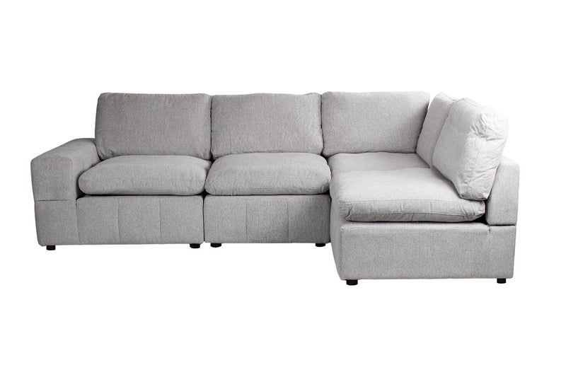 LUXEON Sectional Modular Sofa Range - 4PC Chaise Facing Right Combo Set Carousel 1