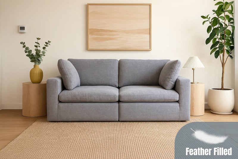 FAIRFIELD Feather-Filled Sectional Modular Sofa Range - 2PC Combo Set (Cornerx2) Carousel 1
