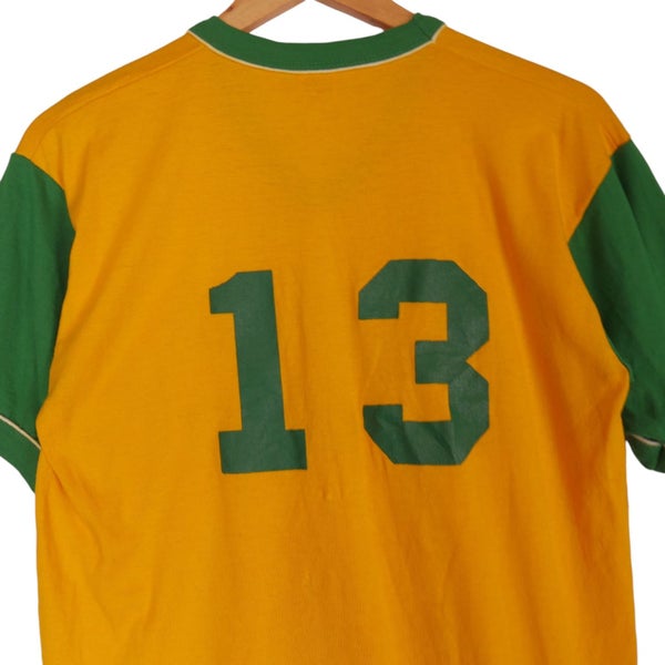 Vintage 1980s Single Stitch Russell Athletic Providence Baptist Large Carousel 6