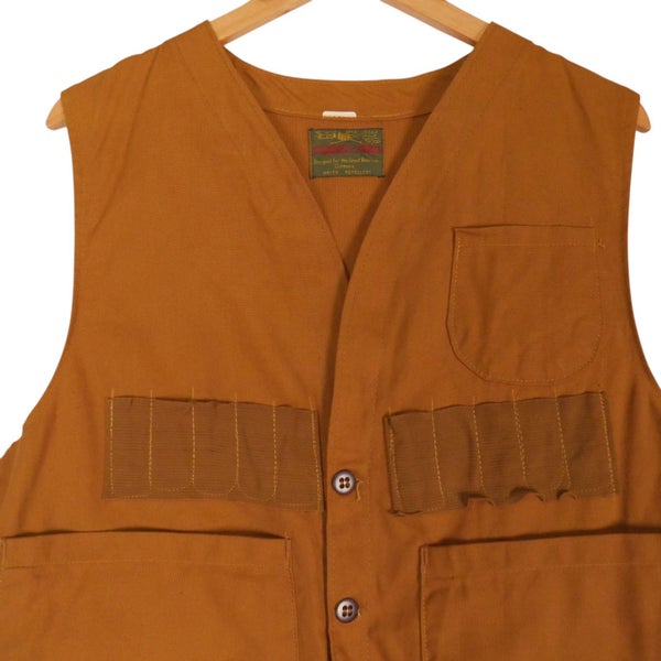 Vintage 1970s USA Stream and Field Duck Canvas Hunting Vest Jacket Medium Carousel 2