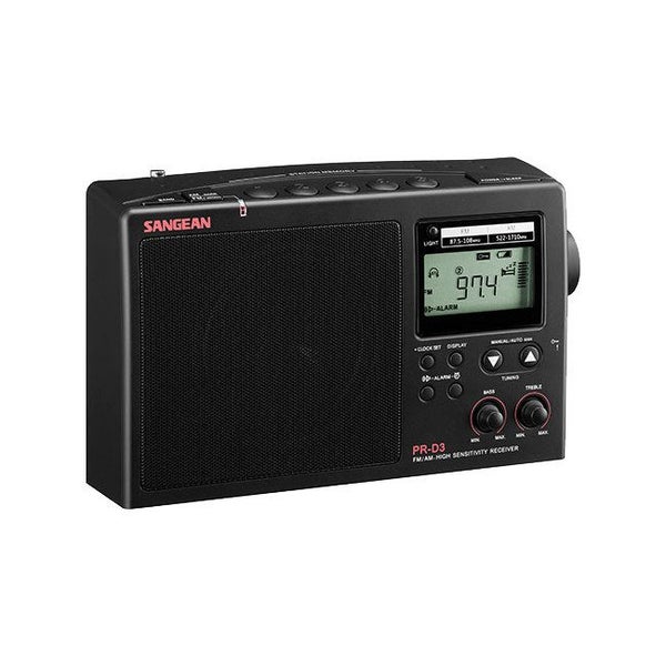 SANGEAN Black - Fm/Am Long Range Radio Fringe Reception Sangean Carousel 1