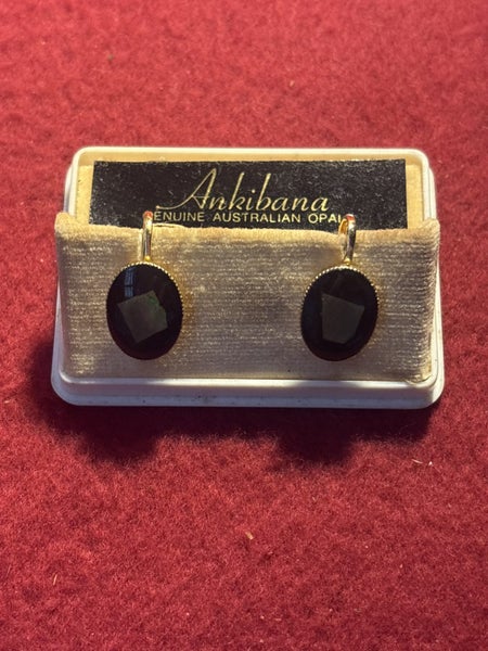 Vintage Ankibana Australian Opal Earrings – Screw-On, With Original Cas Carousel 2