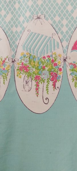 WINTRACO Apron, 100% cotton. Made in NZ mid-century Carousel 10