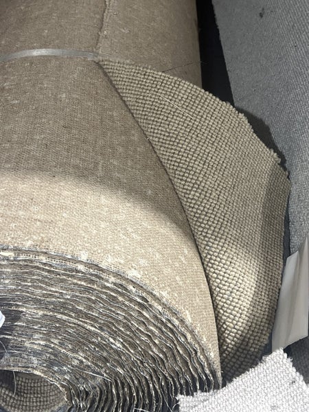 Godfrey Hirst Pebble Grid Sulphur 25.8 by 4.00 Wool Carpet Carousel 1