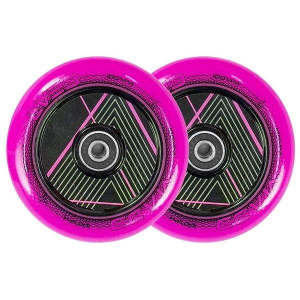 MADD GEAR 100MM RAVEN HOLLOW CORE WHEEL PINK PAIR Carousel 1