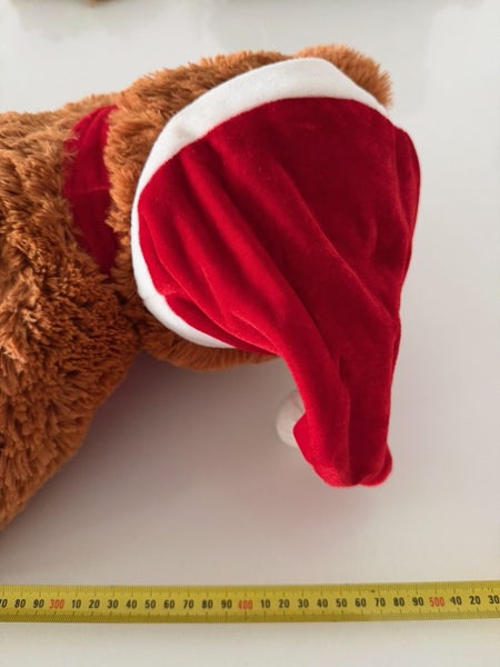 Lovely Soft Brown 2008 Christmas Santa Bear with hat and scarf with Icicle on it Carousel 9