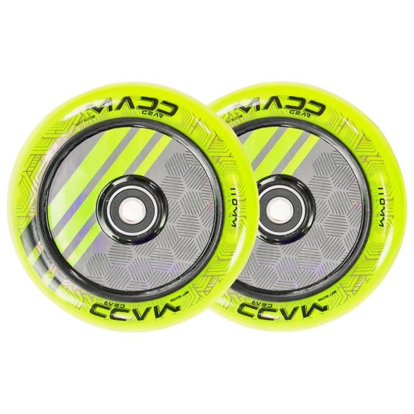 MADD GEAR 110MM ZEN HOLLOW CORE WHEEL GREEN PAIR Carousel 1