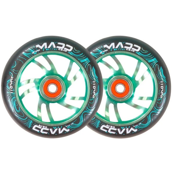 MADD GEAR 110MM FORCE ALLOY CORE WHEEL TEAL PAIR Carousel 1
