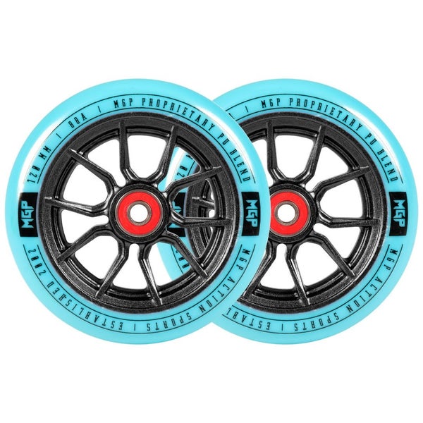 MADD GEAR 120MM SYNDICATE AR WHEELS BLACK / TEAL PAIR Carousel 1