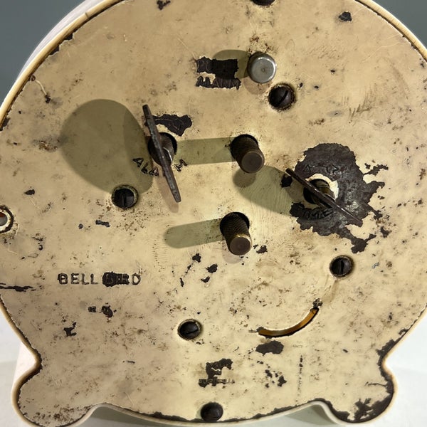 Vintage Westclox Mid Century Bakelite Wind Up Alarm Clock Carousel 11