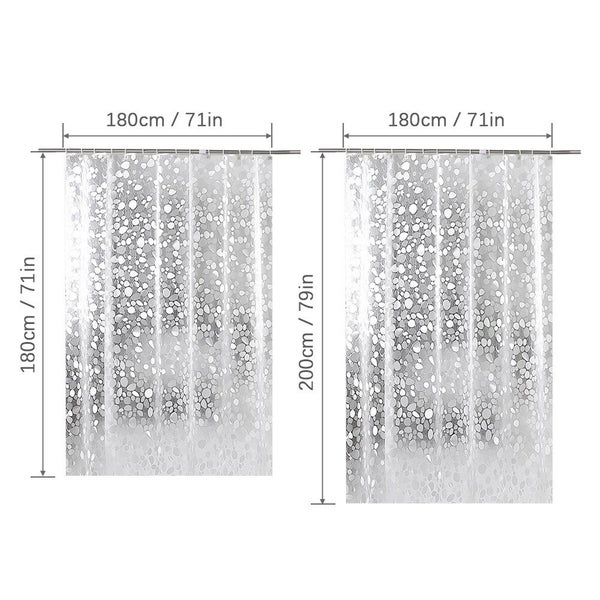 1PC Shower Curtain with Hooks PVC Waterproof Mildew Resistant Antibacterial Carousel 8