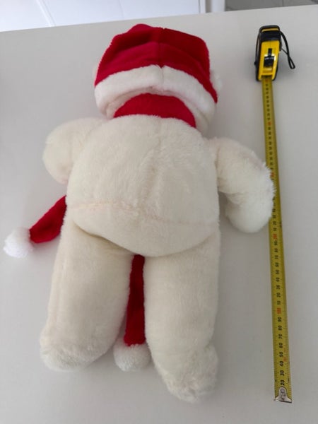 Vintage Farmers Santa Bear with Hat and Scarf Carousel 12