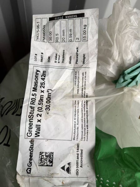 GreenStuf R0.5 Masonry Wall Insulation/Blanket 30m2 Carousel 2